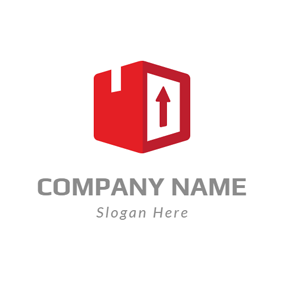 White Box with Red Arrows in Logo - Free Business & Consulting Logo Designs | DesignEvo Logo Maker