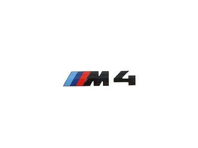 BMW M4 Logo - ORIGINAL BMW M4 Emblem Logo Black - £32.12 | PicClick UK