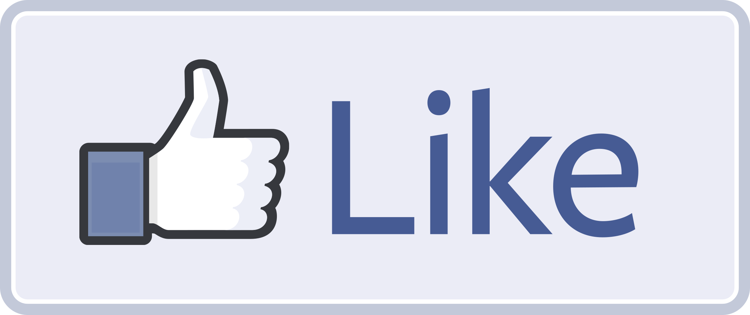 Like On Facebook Logo - Like Button Facebook Logo PNG Transparent & SVG Vector - Freebie Supply