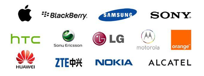 Phone Company Logo - Mobile Phone Logo Group with items