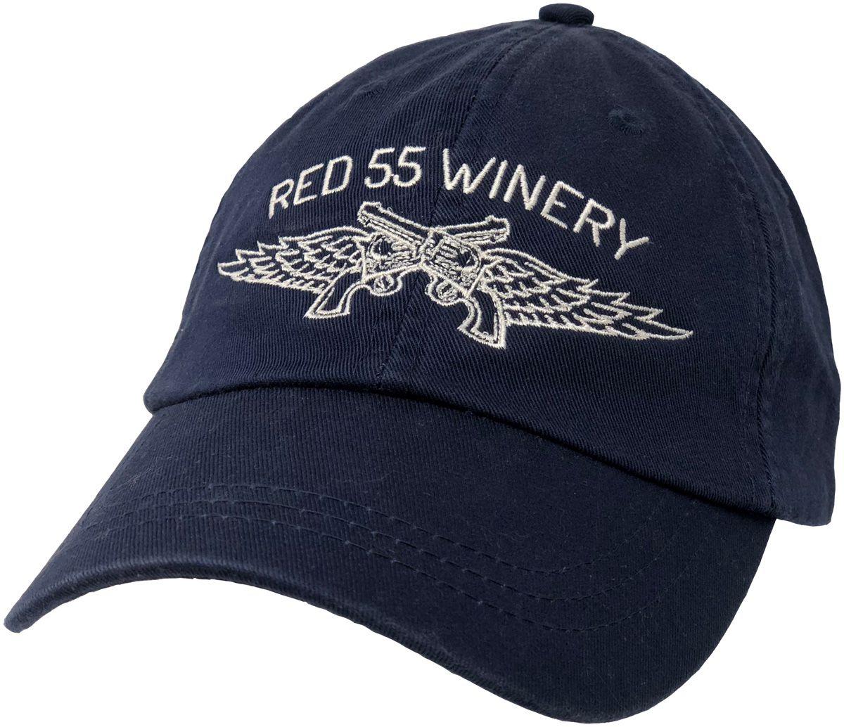 Red Navy Logo - Navy Logo Cap - Red 55 Winery