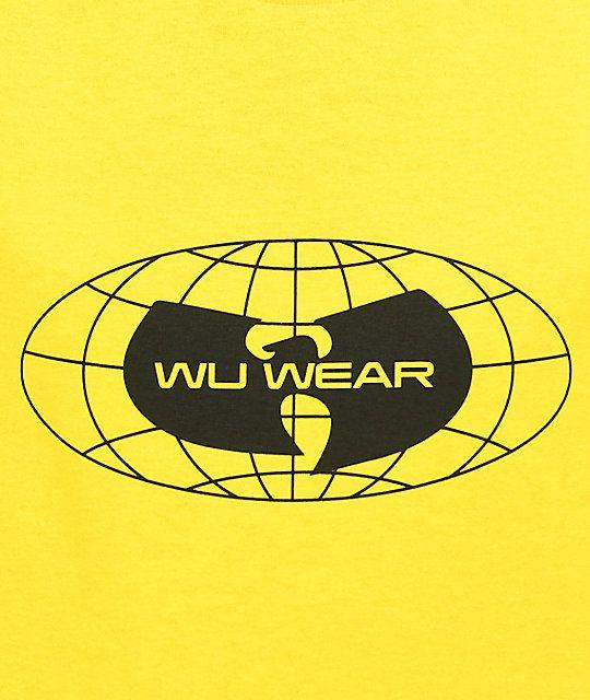 Wu-Tang Cool Logo - Wu Wear Globe Logo Yellow T-Shirt | Zumiez
