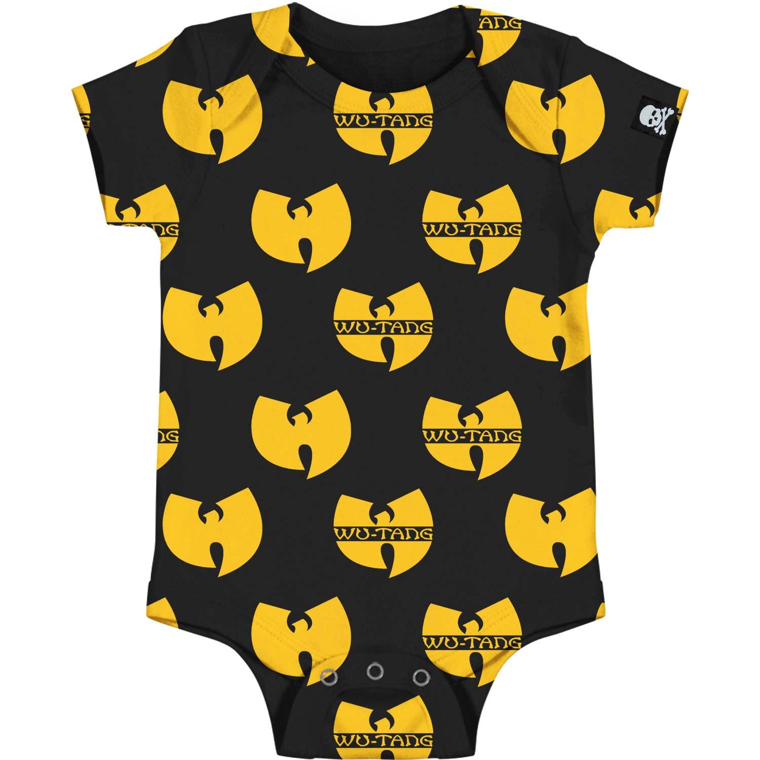 Wu-Tang Logo - Rockabilia: Wu Tang Clan Baby Boys' Logo Bodysuit 3 - 6 Months Black ...