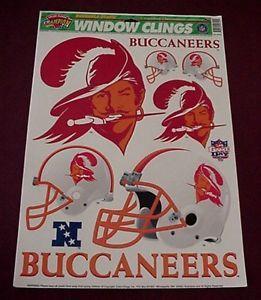 Tampa Bay Buccaneers Old Logo - 1980's TAMPA BAY BUCS OLD BUCKO LOGO & COLORS 12x17 DECAL CLING ...