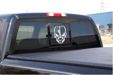 Electric Jeep Skull Logo - TNT: Lineman Skull Truck Window Decal