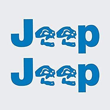Electric Jeep Skull Logo - Amazon.com: Jeep Wrangler TJ Fender Skulls Logo Decal - Set of Two ...