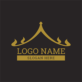 Black and Red Roof Logo - Free Restaurant Logo Designs. DesignEvo Logo Maker
