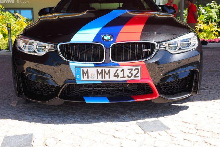 BMW M Series Logo - BMW M4 Coupe Black With M Stripes - Photos and Video