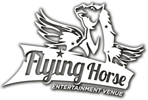 Black Winged Horse Logo - The Flying Horse Entertainment Venue