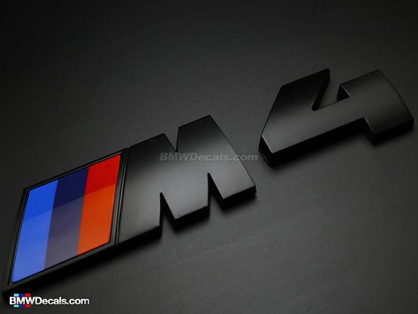 BMW M4 Logo - BMW Black M4 Emblem