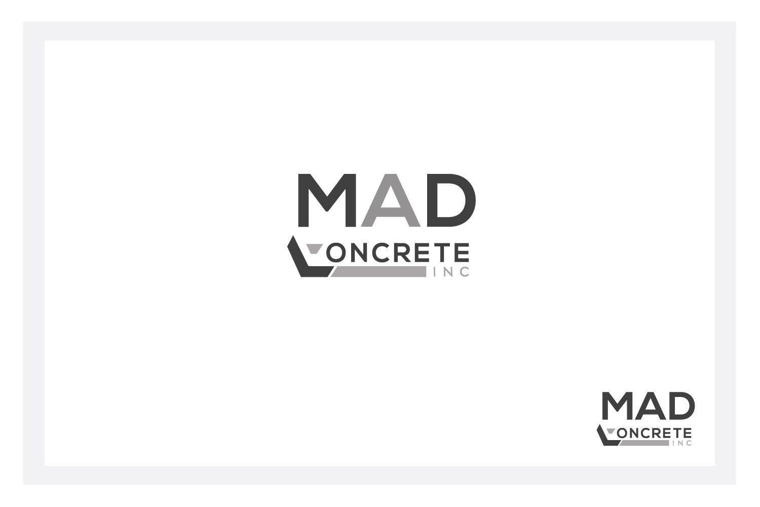 Blank Construction Logo - Elegant, Playful, Construction Logo Design for MAD Concrete Inc by ...