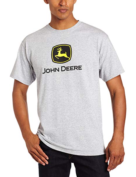Blank Construction Logo - John Deere Men's Construction Logo Core Short Sleeve Tee, Oxford ...