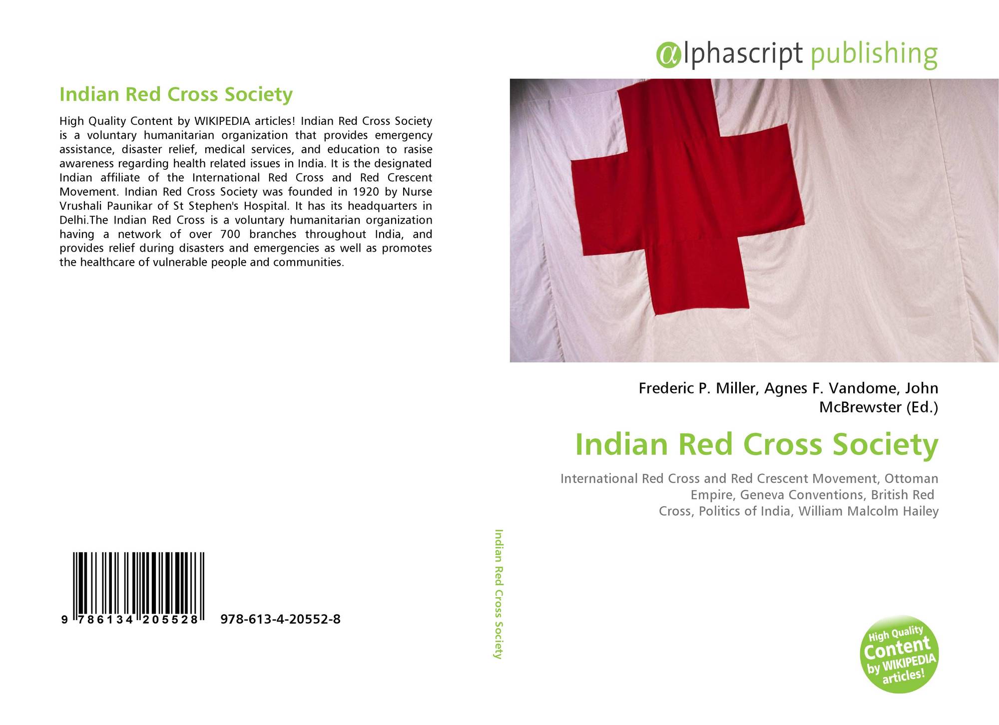 India Red Cross Logo - Indian Red Cross Society, 978 613 4 20552 6134205524 , 9786134205528