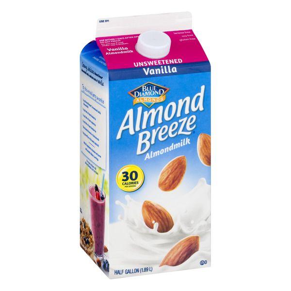 Blue Diamond Almond Breeze Logo - Blue Diamond Almond Breeze Unsweetened Vanilla Almond Milk 64OZ