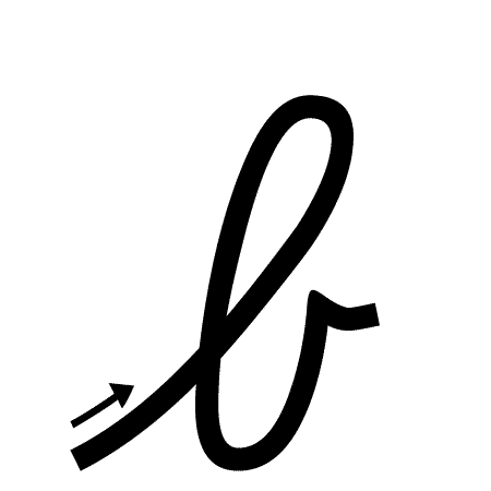 Cursive B Logo - Letter B Handwriting Worksheet - Both Cases (trace 3, write 3 ...