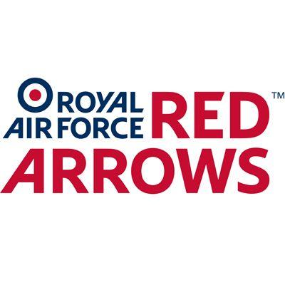 White Box with Red Arrows in Logo - Red Arrows