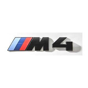 BMW M4 Logo - Original BMW M4 Schriftzug Emblem Schwarz Modell F82 83 