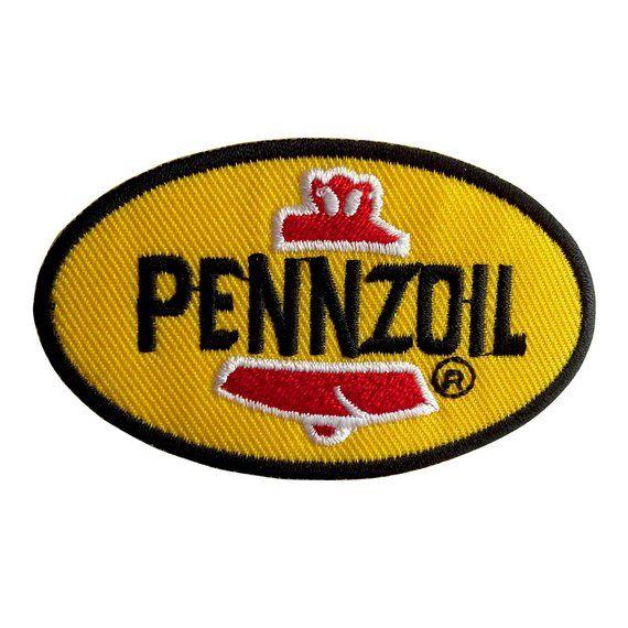 Pennzoil Logo - Patch/Ironing-Pennzoil logo Racing-yellow-7.6 x 4.4 cm-by | Etsy