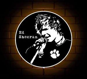 Ed Sheeran Logo - ED SHEERAN LOGO BADGE SIGN LED LIGHT BOX GIRLS BEDROOM BIRTHDAY XMAS ...