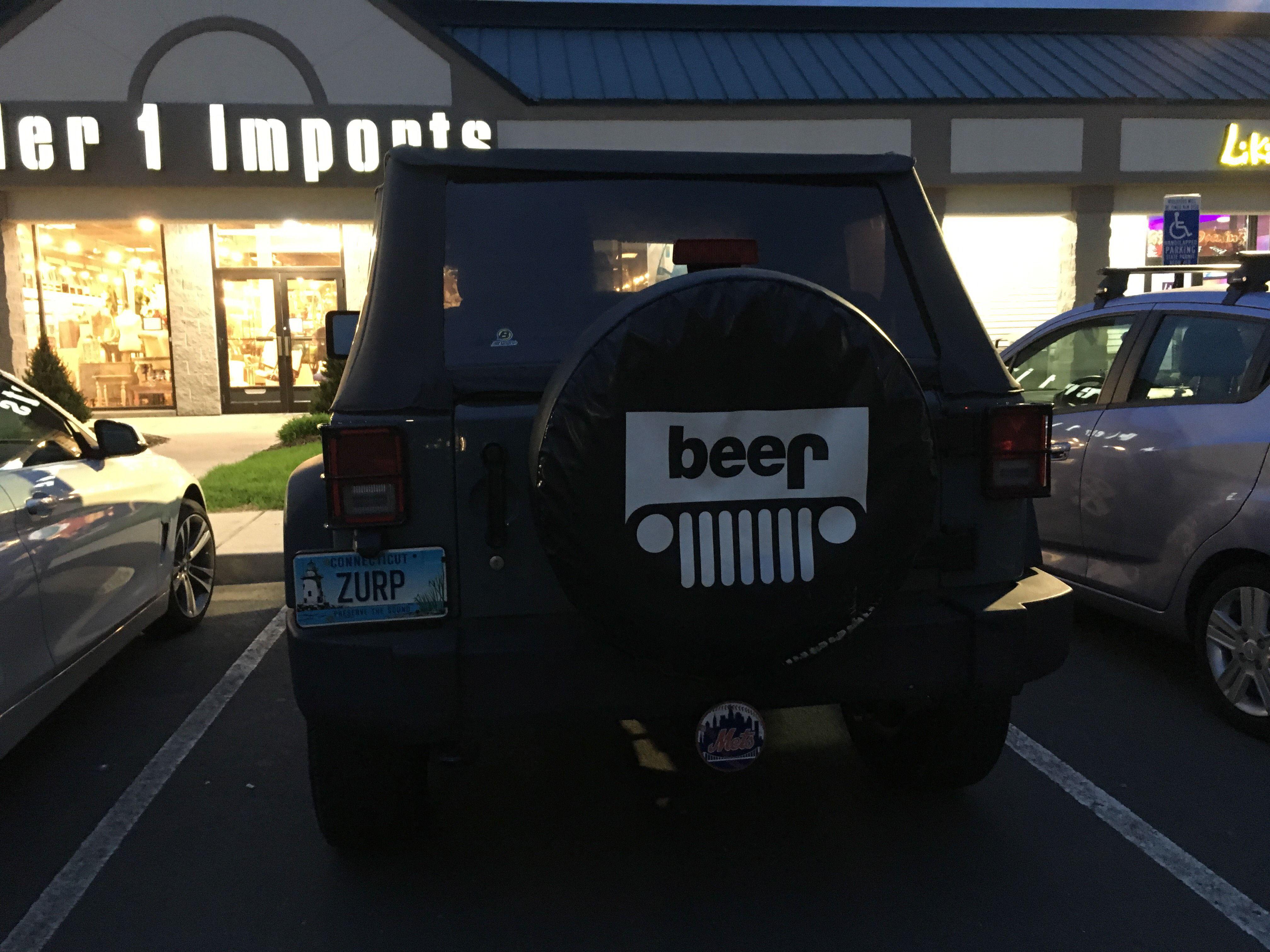 Funny Jeep Logo - That was pretty clever. Turning the jeep logo upside down? I see