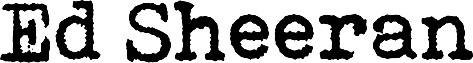 Ed Sheeran Logo - Ed Sheeran font