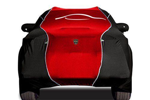 Black White and Red Company Logo - TPH SMART Black Red Car Cover With White Piping & Company Logo