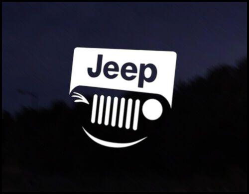 Funny Jeep Logo - Jeep Logo Wink Car Decal Sticker JDM Vehicle Bike Bumper Graphic ...