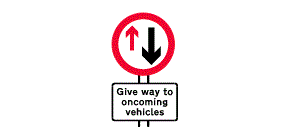 Red with White Arrow Logo - Traffic signs: Signs giving orders