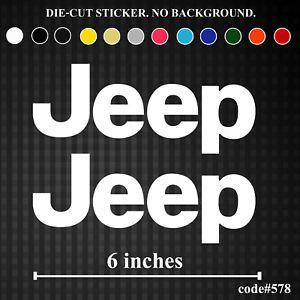 Funny Jeep Logo - JEEP Logo Vinyl Die Cut Sticker Decal Funny JDM Window Truck Macbook