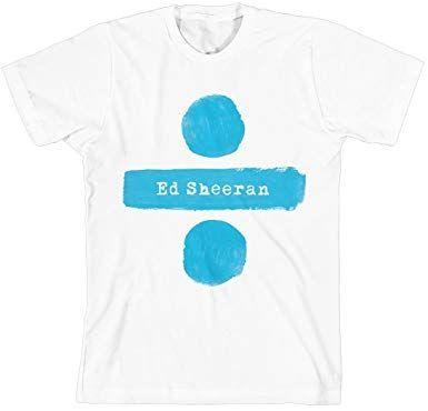 Ed Sheeran Logo - Amazon.com: Ed Sheeran Divide Logo T-Shirt- White Unisex: Clothing