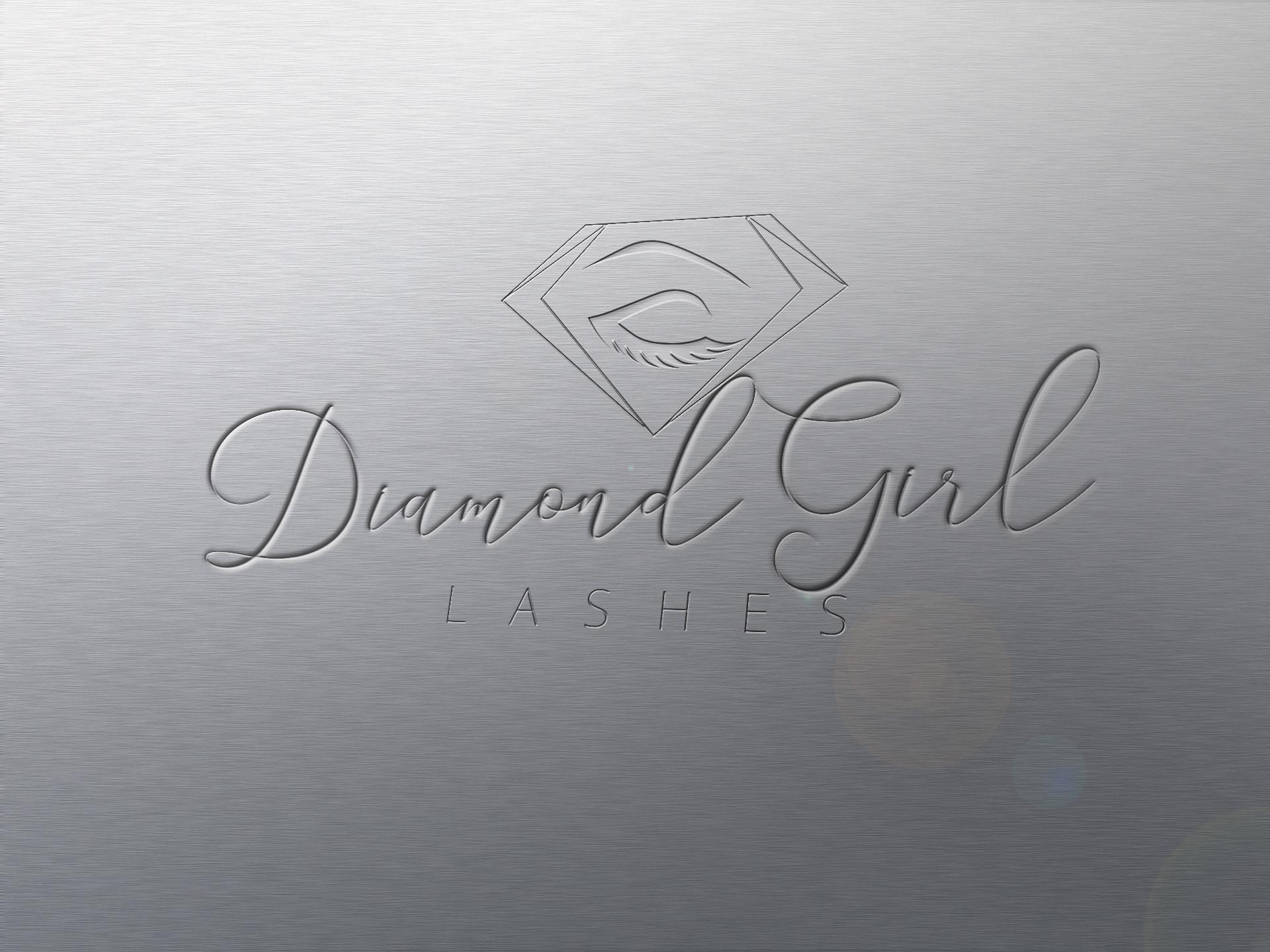 Diamond Girl Logo - Diamond Girl Lashes Logo Design | Envisage Design Services