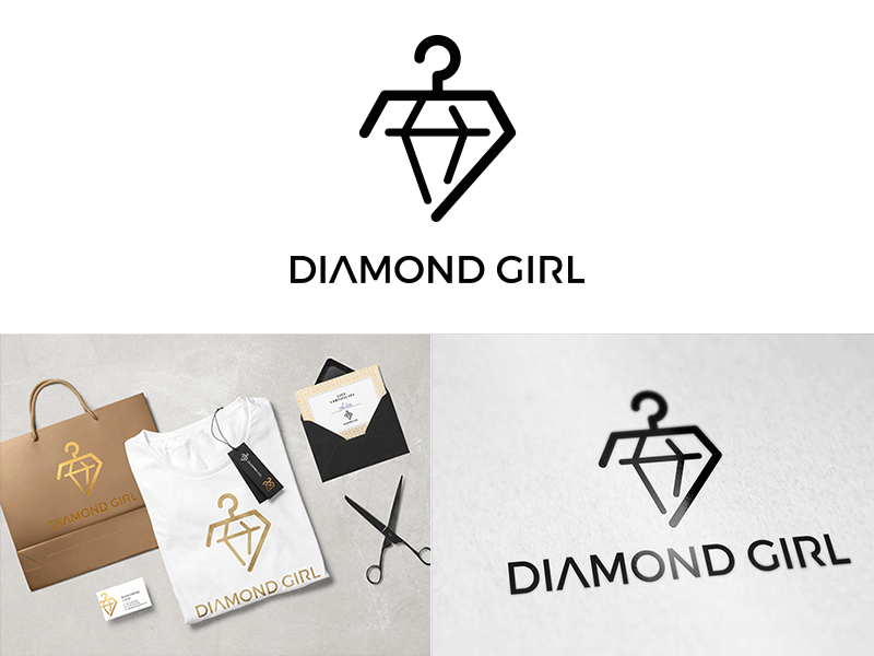 Diamond Girl Logo - Diamond Girl proposition logo by Ewelina Chmielowiec | Dribbble ...