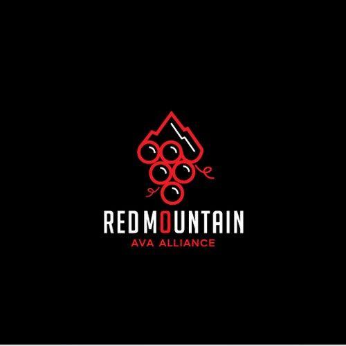 Red Mountain in Circle Logo - Red Mountain AVA Logo | Logo design contest