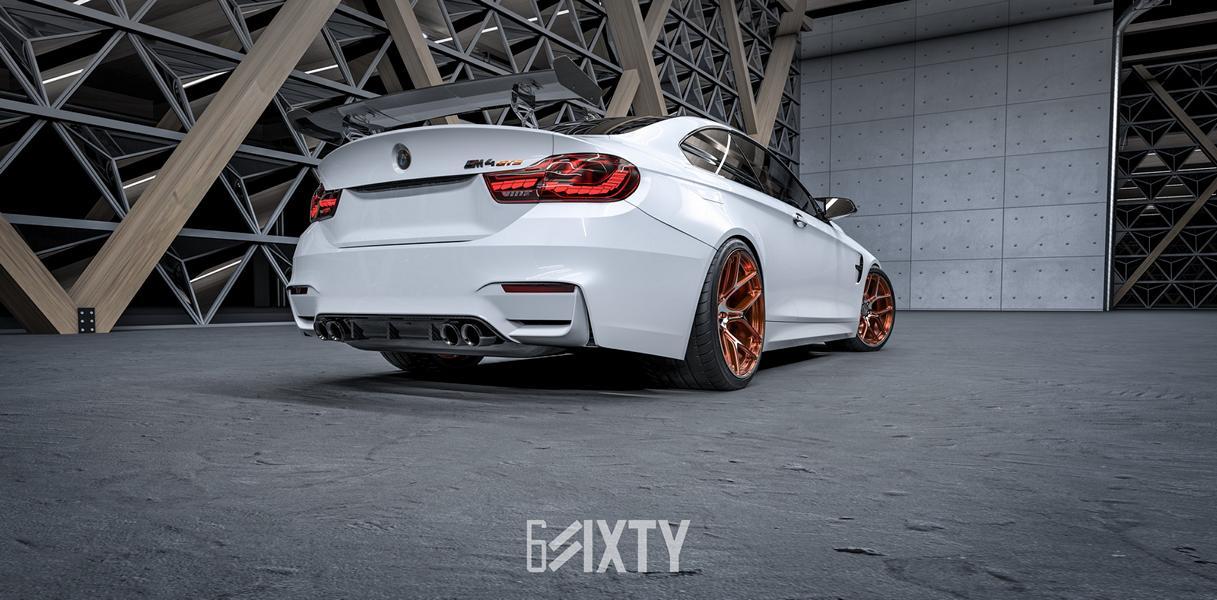 BMW M4 Logo - BMW M4 GTS 6Sixty Wheels Forged Emblem Alloy Wheels Tuning (2 ...