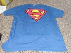 Royal Blue Superman Logo - Details About DC Comics Superman Logo Royal Blue Men's T Shirt XL
