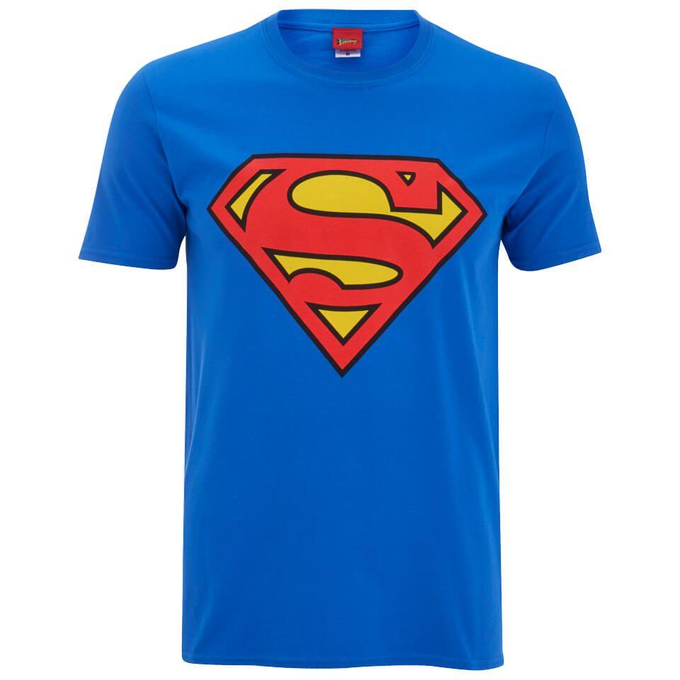 Royal Blue Superman Logo - DC Comics Men's Superman Logo T Shirt