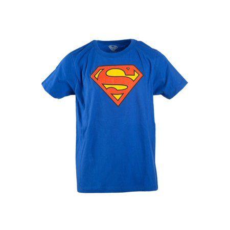 Royal Blue Superman Logo - Royal Blue DC Comics Superman Logo with HD Ink Short Sleeve Tee (Little  Boys & Big Boys)