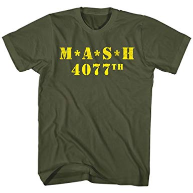 Small Green H Logo - Mash Logo 4077th Military Green T-Shirt Tee Small [Apparel]: Amazon ...