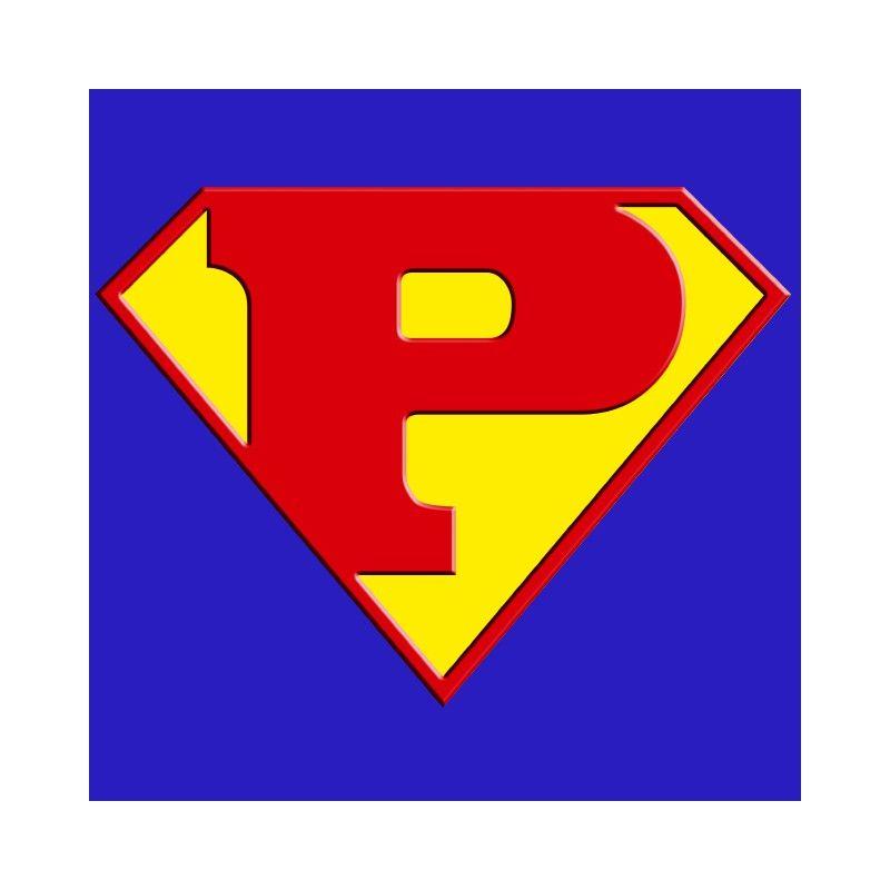 Royal Blue Superman Logo - Superman logo with a P royal blue