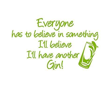Small Green H Logo - LightningSigns Believe in Gin inspirational quote Wall Art Vinyl ...