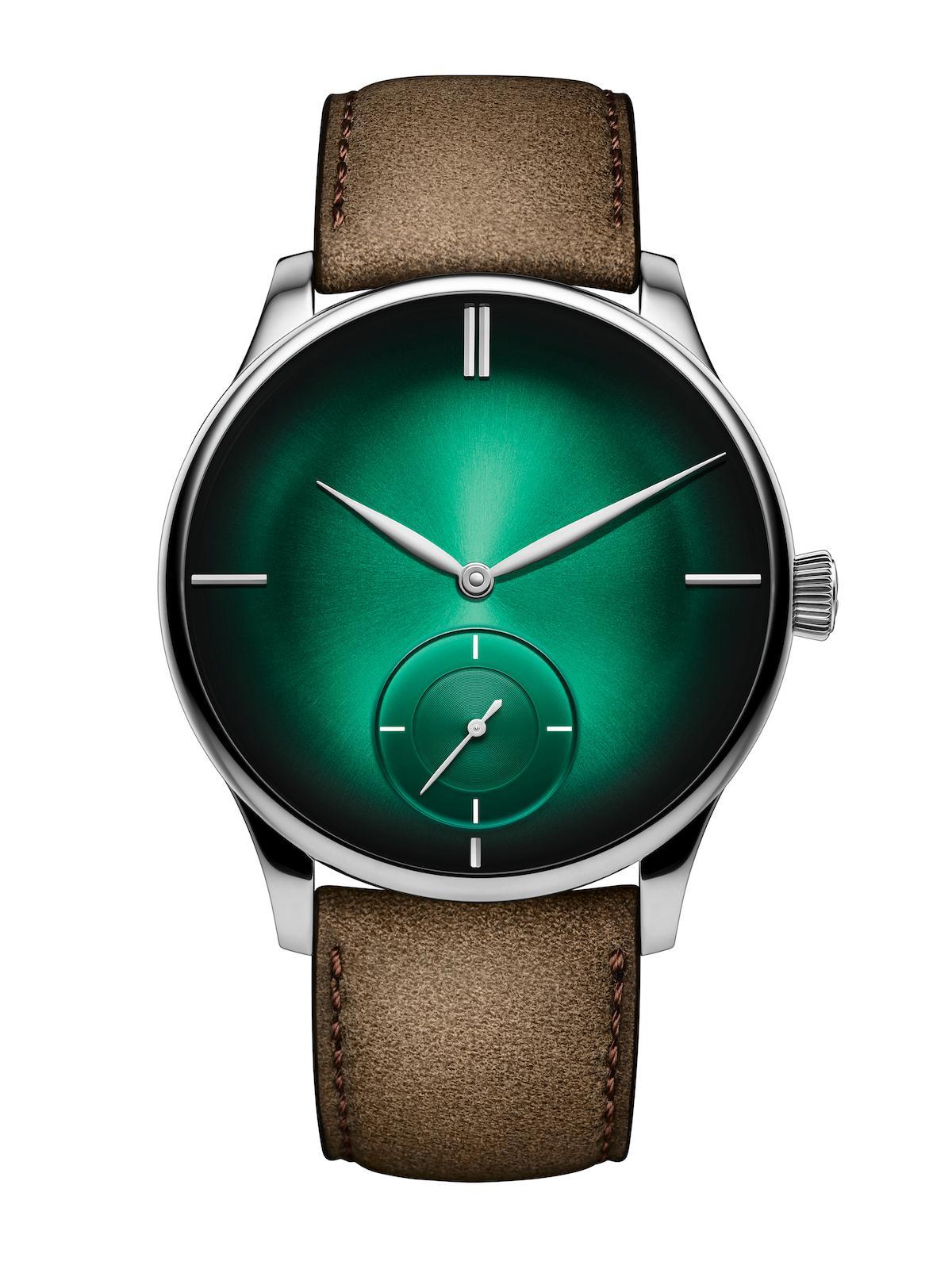 Small Green H Logo - Wearing Of The Green: H. Moser & Cie. Watch In Cosmic Green