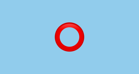 Empty Blue Circles Logo - ⭕ Heavy Large Circle Emoji