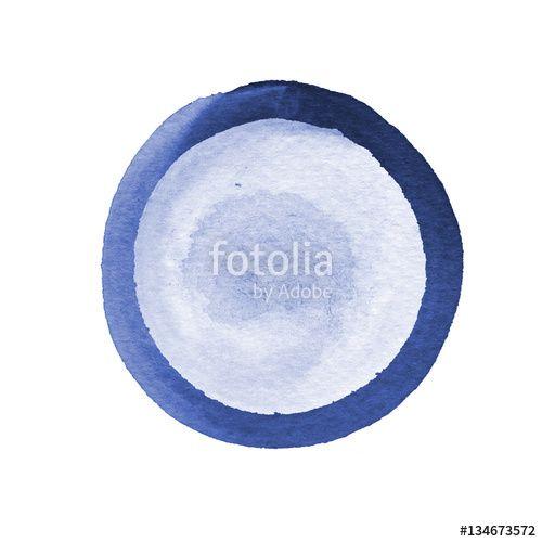 Empty Blue Circles Logo - Abstract composition of watercolor circles in blue and gray on a ...