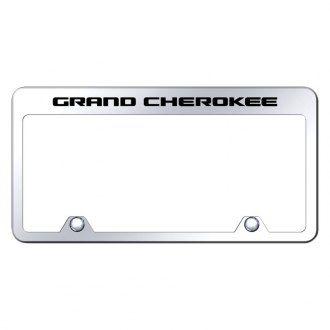 Jeep Grand Cherokee Front License Plate Logo - 2017 Jeep Grand Cherokee Custom License Plates & Frames — CARiD.com