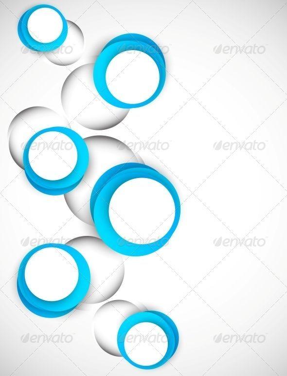 Empty Blue Circles Logo - Abstract Background with Blue Circles. Vectors Design. Abstract