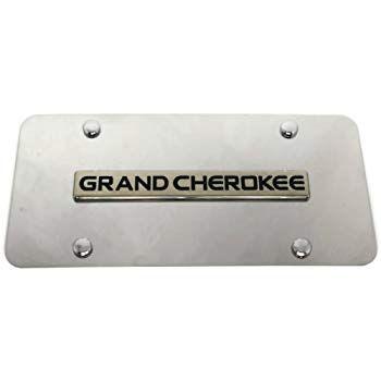 Jeep Grand Cherokee Front License Plate Logo - Amazon.com: Jeep Grand Cherokee Front License Plate Frame Logo on ...