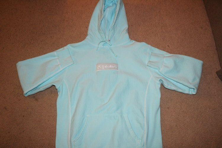 Tiffany Box Logo - Supreme Tiffany Blue Box Logo Pullover — Come Up! Charleston