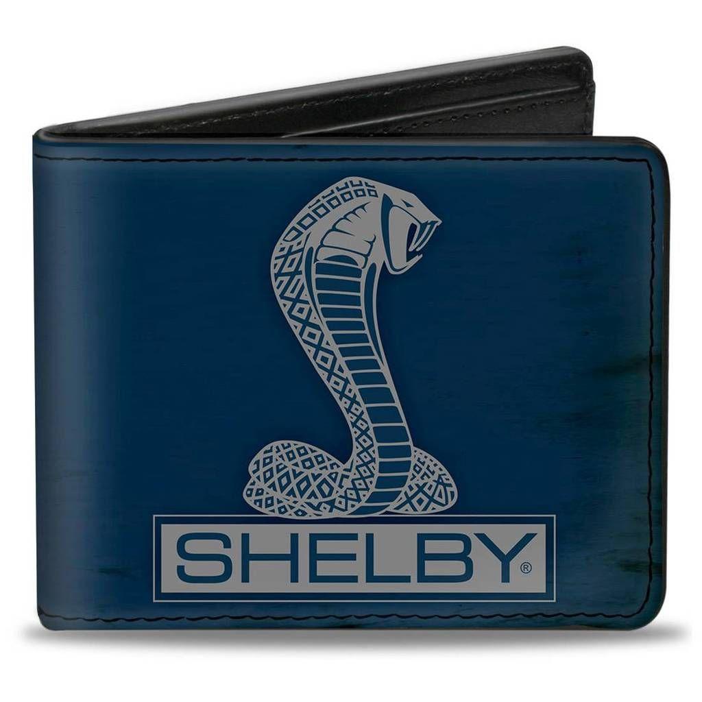 Tiffany Box Logo - Men Wallet Bifold Black SHELBY Tiffany Box Weathered Navy Gray Logo