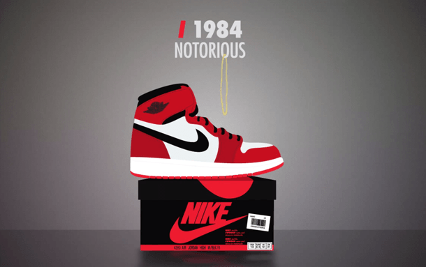 Air Jordan Original Logo - An Animated History of the Nike Air Jordan | Sidewalk Hustle