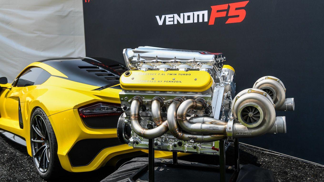 Hennessey Venom F5 Logo - More Details On The Hennessey Venom F5's Twin Turbo 7.6 Liter V 8